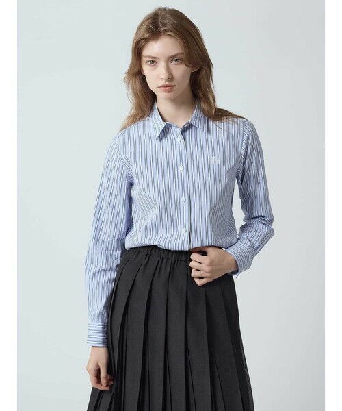Aquascutum/アクアスキュータム DRESS SHIRT STRIPE サックス 8 Aquascutum/アクアスキュータム DRESS SHIRT STRIPE サックス 8