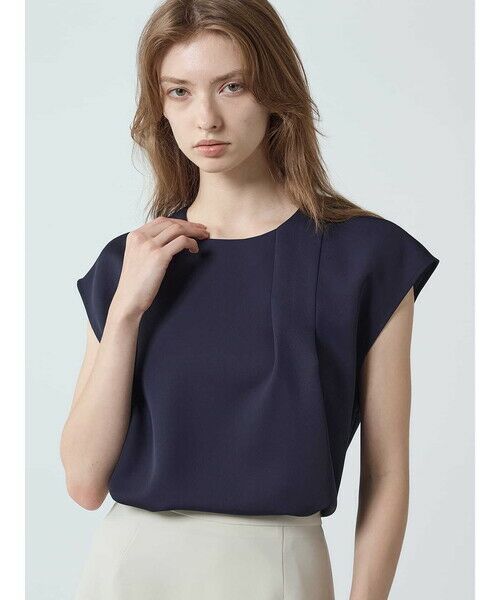 Aquascutum / アクアスキュータム シャツ・ブラウス | 【セットアップ対応】ダブルクロス アシメタックブラウス | 詳細1