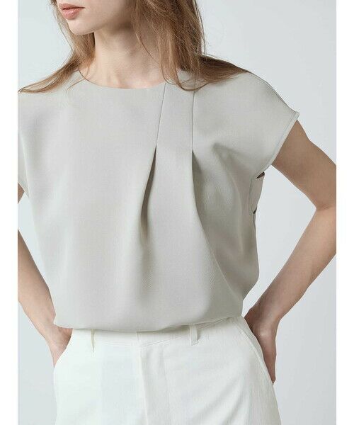 Aquascutum / アクアスキュータム シャツ・ブラウス | 【セットアップ対応】ダブルクロス アシメタックブラウス | 詳細8