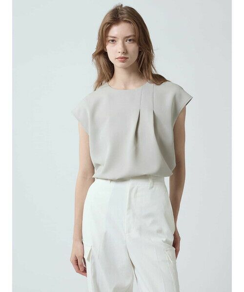Aquascutum/アクアスキュータム 【セットアップ対応】ダブルクロス アシメタックブラウス ベージュ 8 Aquascutum/アクアスキュータム 【セットアップ対応】ダブルクロス アシメタックブラウス ベージュ 8