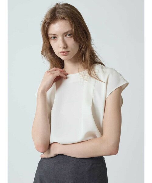 Aquascutum / アクアスキュータム シャツ・ブラウス | 【セットアップ対応】ダブルクロス アシメタックブラウス | 詳細15