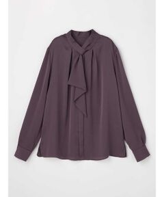 Aquascutum / アクアスキュータム シャツ・ブラウス | サテンボウタイブラウス