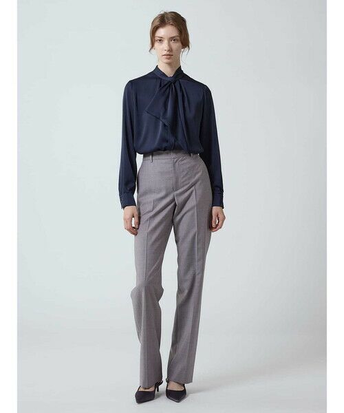 Aquascutum / アクアスキュータム シャツ・ブラウス | サテンボウタイブラウス | 詳細3