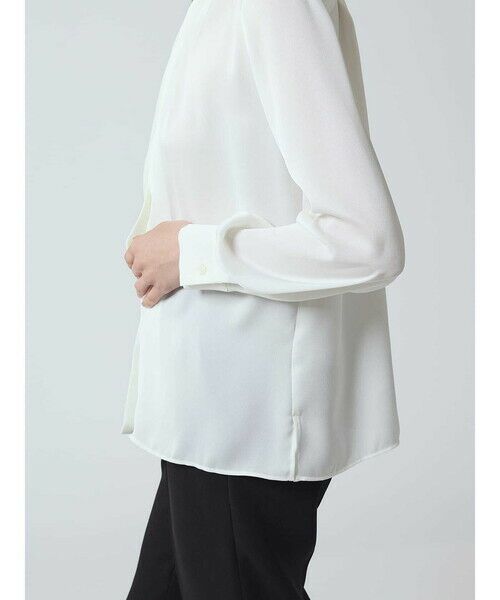 Aquascutum / アクアスキュータム シャツ・ブラウス | サテンボウタイブラウス | 詳細11