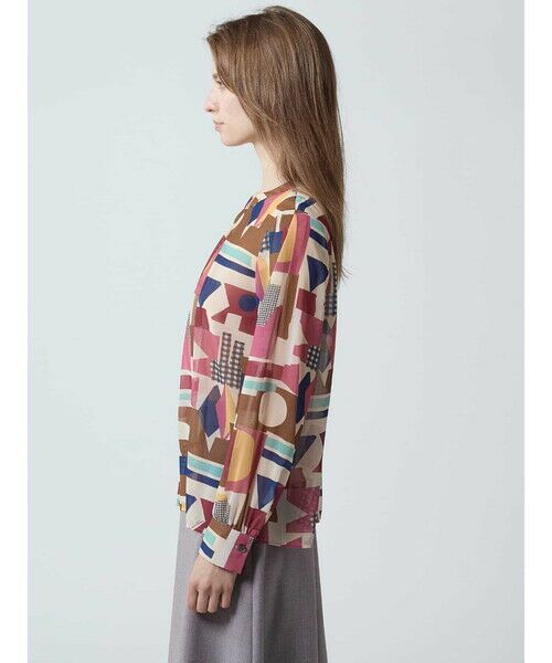 Aquascutum / アクアスキュータム シャツ・ブラウス | 【セットアップ対応】アブストラクトプリントブラウス | 詳細3