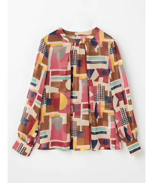Aquascutum / アクアスキュータム シャツ・ブラウス | 【セットアップ対応】アブストラクトプリントブラウス | 詳細5