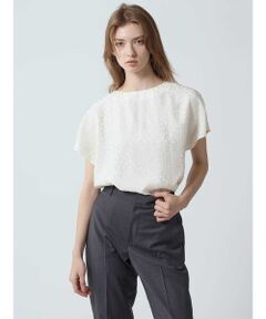 Aquascutum / アクアスキュータム シャツ・ブラウス | ドットジャカードブラウス