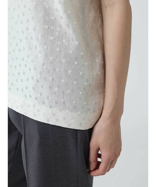 Aquascutum / アクアスキュータム シャツ・ブラウス | ドットジャカードブラウス | 詳細5