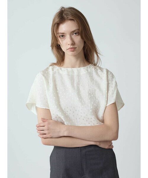 Aquascutum / アクアスキュータム シャツ・ブラウス | ドットジャカードブラウス | 詳細6