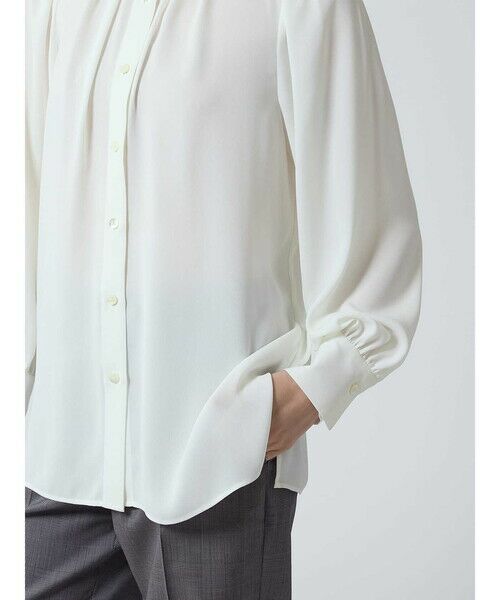Aquascutum / アクアスキュータム シャツ・ブラウス | ギャザーパフスリーブブラウス | 詳細6