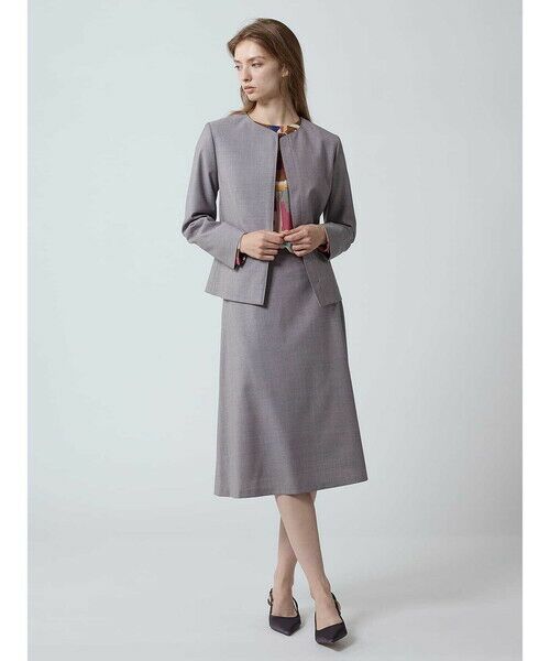 Aquascutum / アクアスキュータム ミニ・ひざ丈スカート | 【セットアップ対応】REDA ストレッチツイルスカート | 詳細1