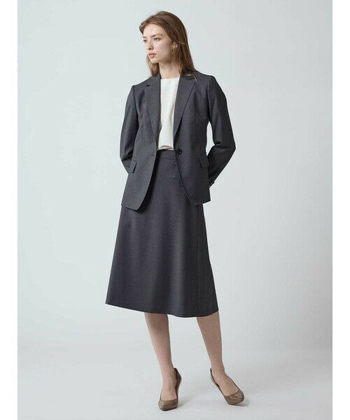 Aquascutum / アクアスキュータム ミニ・ひざ丈スカート | 【セットアップ対応】REDA ストレッチツイルスカート | 詳細11