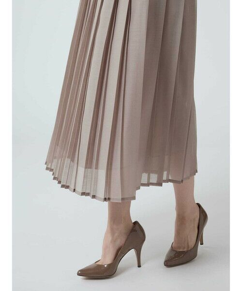 Aquascutum / アクアスキュータム ミニ・ひざ丈スカート | オーガンジープリーツスカート | 詳細2