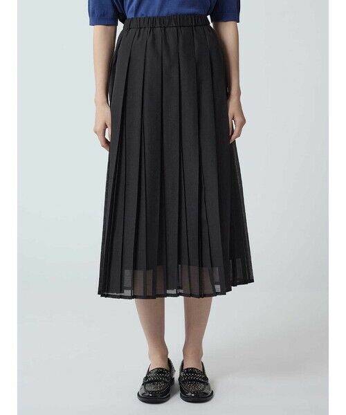 Aquascutum / アクアスキュータム ミニ・ひざ丈スカート | オーガンジープリーツスカート | 詳細6