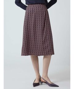 Aquascutum / アクアスキュータム ミニ・ひざ丈スカート | 【セットアップ対応】AQプリント スカート