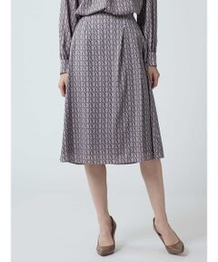 Aquascutum / アクアスキュータム ミニ・ひざ丈スカート | 【セットアップ対応】AQプリント スカート