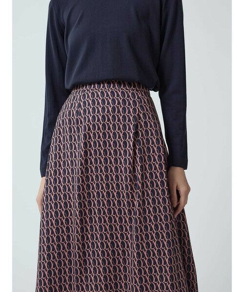 Aquascutum / アクアスキュータム ミニ・ひざ丈スカート | 【セットアップ対応】AQプリント スカート | 詳細2