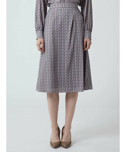 Aquascutum / アクアスキュータム ミニ・ひざ丈スカート | 【セットアップ対応】AQプリント スカート | 詳細6