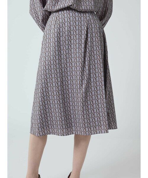 Aquascutum / アクアスキュータム ミニ・ひざ丈スカート | 【セットアップ対応】AQプリント スカート | 詳細9