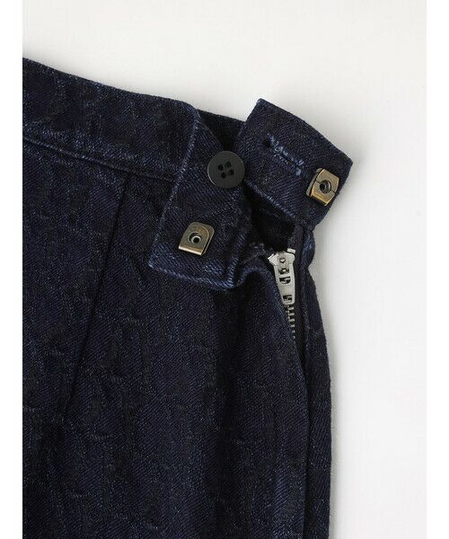 Aquascutum / アクアスキュータム ミニ・ひざ丈スカート | デニムジャカード セミフレアスカート | 詳細10