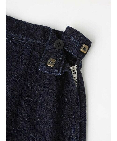 Aquascutum / アクアスキュータム ミニ・ひざ丈スカート | デニムジャカード セミフレアスカート | 詳細22