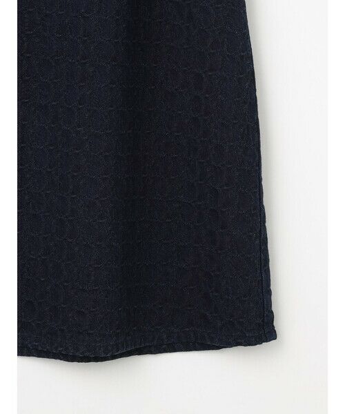 Aquascutum / アクアスキュータム ミニ・ひざ丈スカート | デニムジャカード セミフレアスカート | 詳細9