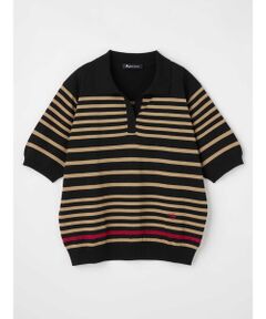 Aquascutum / アクアスキュータム ニット・セーター | 襟付きボーダーニット