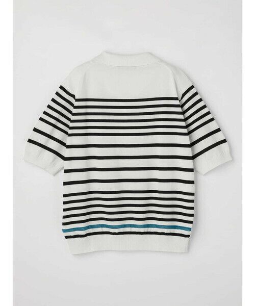 Aquascutum / アクアスキュータム ニット・セーター | 襟付きボーダーニット | 詳細1