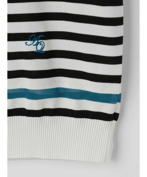 Aquascutum / アクアスキュータム ニット・セーター | 襟付きボーダーニット | 詳細4