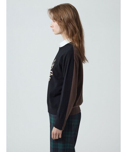 Aquascutum / アクアスキュータム ニット・セーター | カシミヤ混 クレストインターシャニット | 詳細12