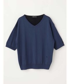 Aquascutum / アクアスキュータム ニット・セーター | バイカラーニット