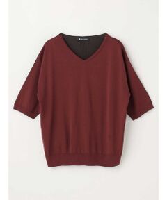 Aquascutum / アクアスキュータム ニット・セーター | バイカラーニット