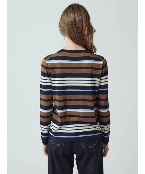 Aquascutum / アクアスキュータム ニット・セーター | 【アンサンブル対応】Super140’ｓニット ボーダープルオーバー | 詳細5