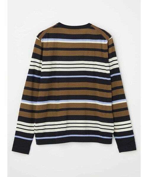Aquascutum / アクアスキュータム ニット・セーター | 【アンサンブル対応】Super140’ｓニット ボーダープルオーバー | 詳細7