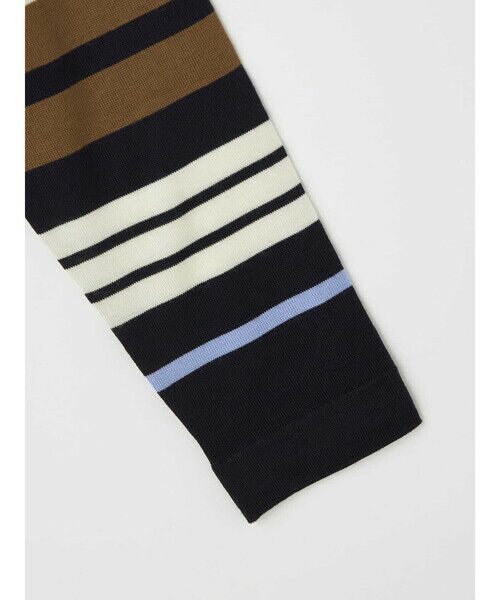 Aquascutum / アクアスキュータム ニット・セーター | 【アンサンブル対応】Super140’ｓニット ボーダープルオーバー | 詳細9