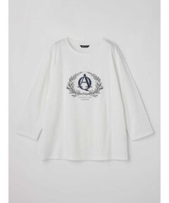 Aquascutum / アクアスキュータム カットソー | エンブレムTシャツ 7分袖