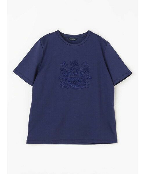 Aquascutum / アクアスキュータム カットソー | クレスト刺繍Tシャツ | 詳細1
