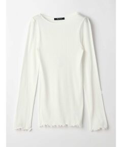 Aquascutum / アクアスキュータム カットソー | コットンシルクテレコ ボートネックカットソー