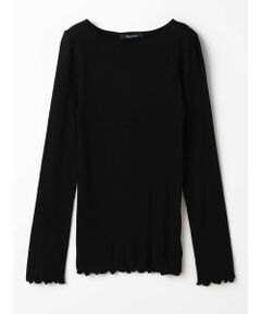 Aquascutum / アクアスキュータム カットソー | コットンシルクテレコ ボートネックカットソー