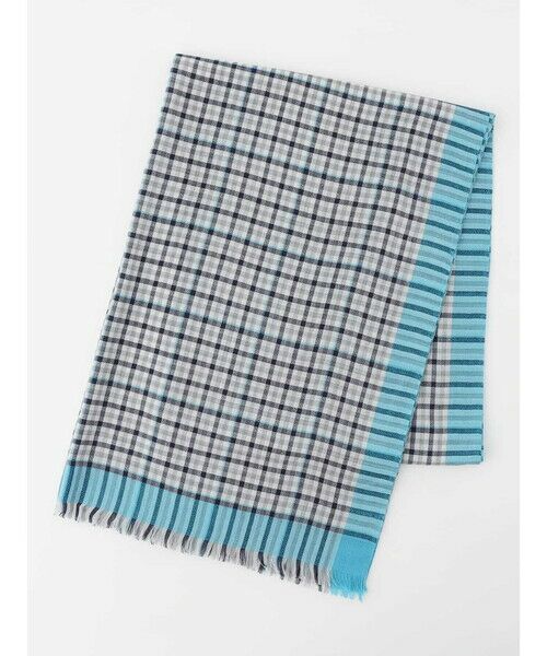 Aquascutum / アクアスキュータム マフラー・ショール・スヌード・ストール | ウールシルクカシミヤ チェックストール | 詳細3