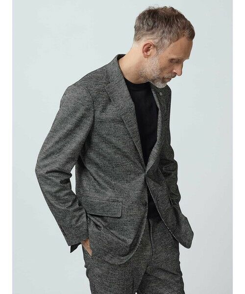 Aquascutum / アクアスキュータム テーラードジャケット | TEC.3 Knit Houndstooth Jacket | 詳細10