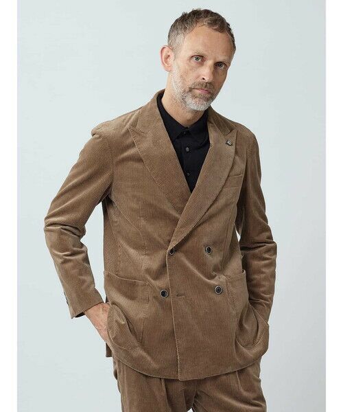 Aquascutum / アクアスキュータム テーラードジャケット | TEC.3 Strech Drapy Corduroy Jacket | 詳細6