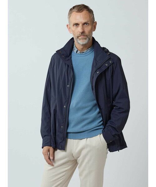 Aquascutum / アクアスキュータム ブルゾン | Short Hoodie(ネイビー)