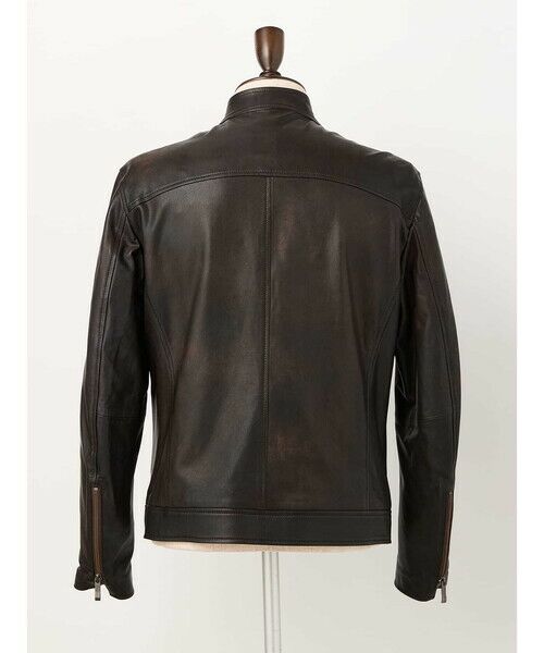Aquascutum / アクアスキュータム その他アウター | Leather Riders Jacket | 詳細1