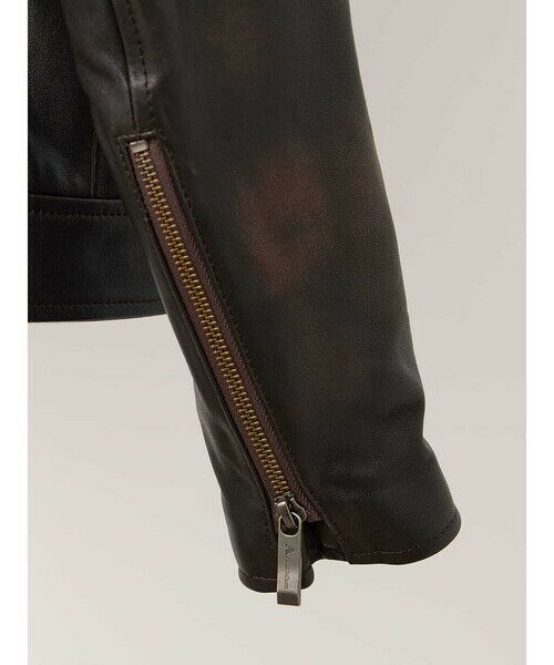Aquascutum / アクアスキュータム その他アウター | Leather Riders Jacket | 詳細4