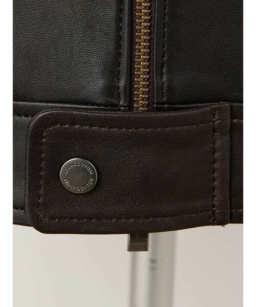 Aquascutum / アクアスキュータム その他アウター | Leather Riders Jacket | 詳細8