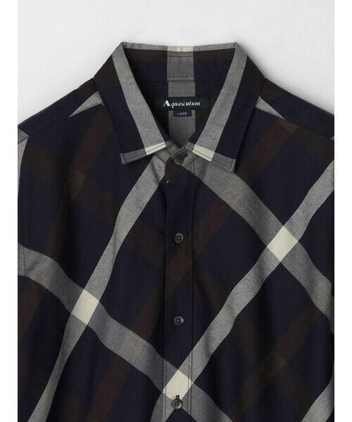Aquascutum / アクアスキュータム シャツ・ブラウス | Bias Big Check Over Shirt | 詳細2