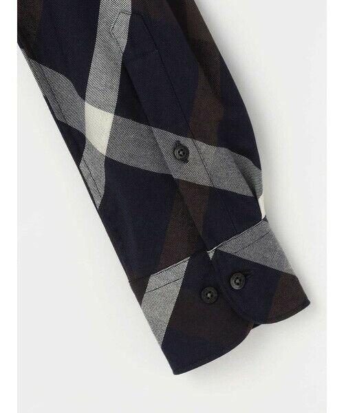 Aquascutum / アクアスキュータム シャツ・ブラウス | Bias Big Check Over Shirt | 詳細3