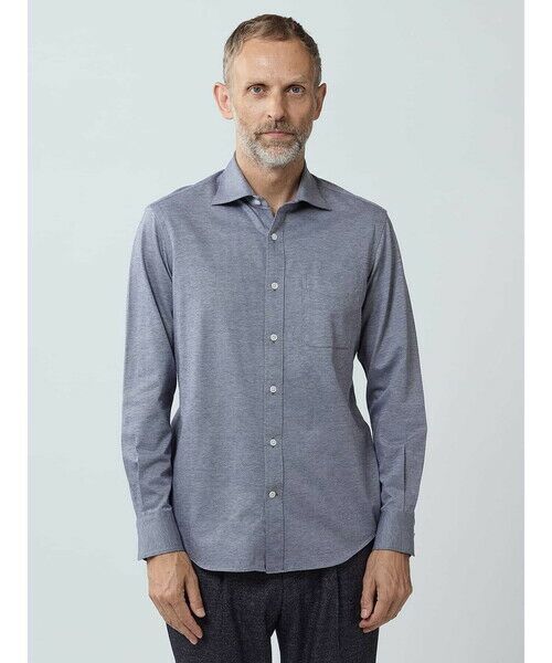 Aquascutum / アクアスキュータム シャツ・ブラウス | TEC.3 Knit Dobby Chambray Shirt | 詳細2