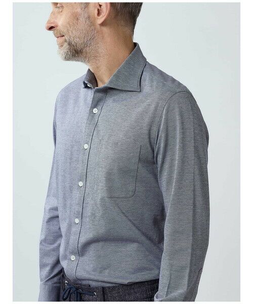 Aquascutum / アクアスキュータム シャツ・ブラウス | TEC.3 Knit Dobby Chambray Shirt | 詳細5